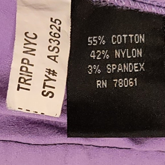 Vintage Tripp Nyc Corset Floral Lace-up Hook Purple & Black XXL - Picture 6 of 11